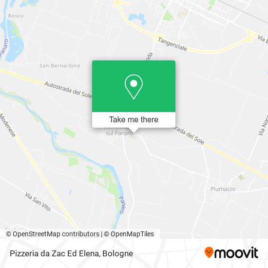 Pizzeria da Zac Ed Elena map