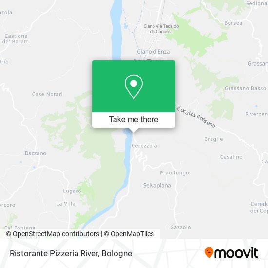 Ristorante Pizzeria River map