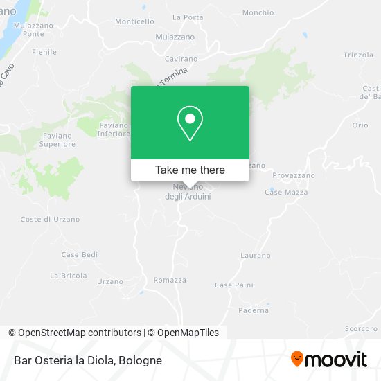 Bar Osteria la Diola map