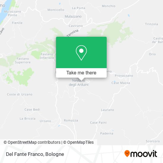 Del Fante Franco map