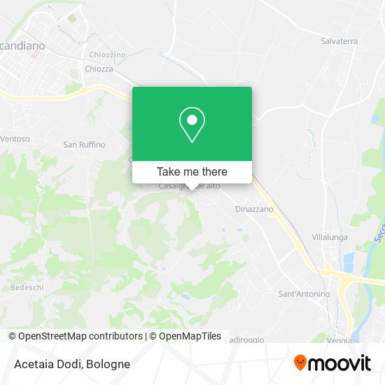 Acetaia Dodi map