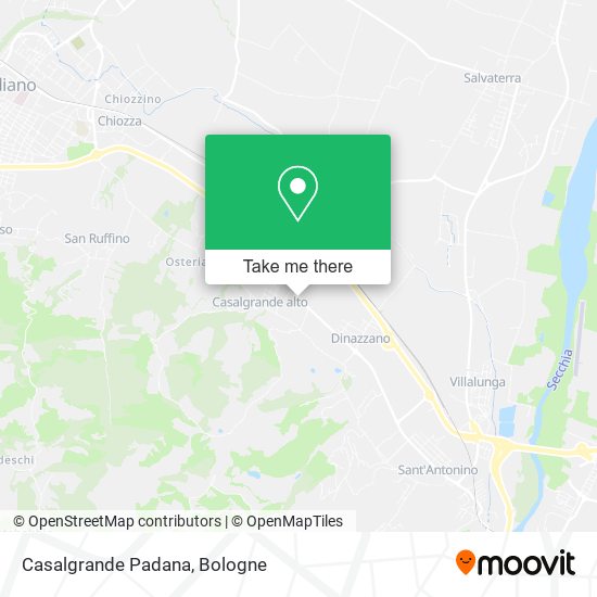 Casalgrande Padana map