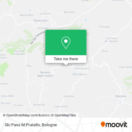 Ski Pass M.Pratello map