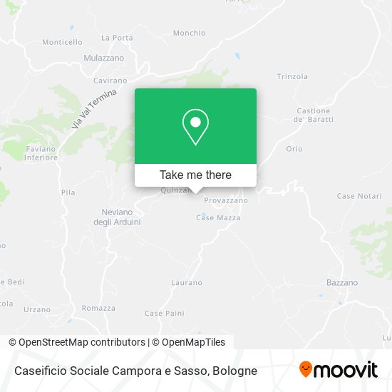 Caseificio Sociale Campora e Sasso map