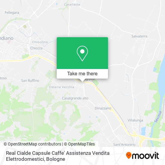 Real Cialde Capsule Caffe' Assistenza Vendita Elettrodomestici map