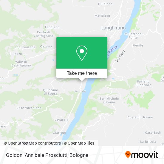 Goldoni Annibale Prosciutti map