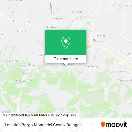 Location Borgo Monte del Gesso map