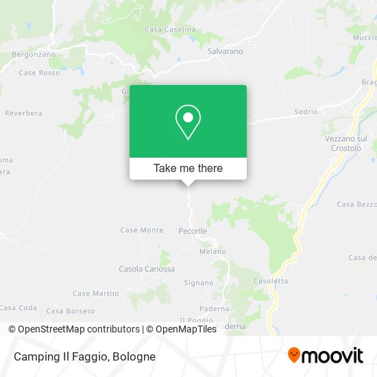 Camping Il Faggio map