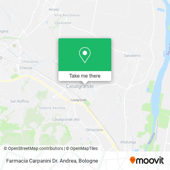 Farmacia Carpanini Dr. Andrea map