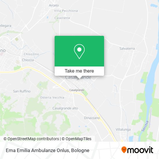 Ema Emilia Ambulanze Onlus map