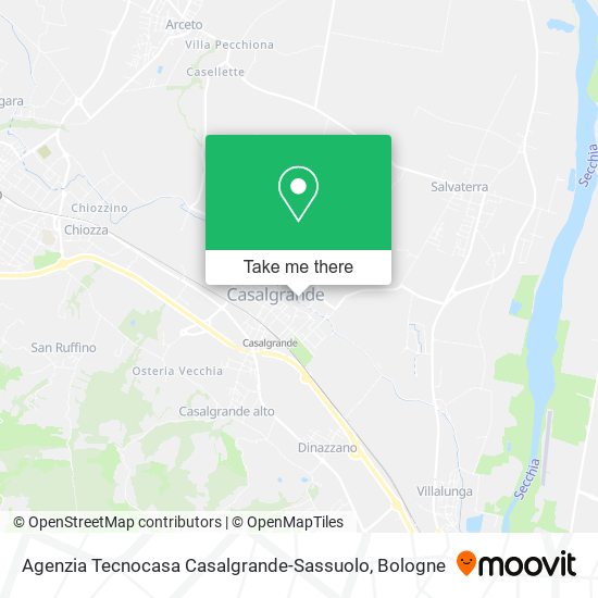 Agenzia Tecnocasa Casalgrande-Sassuolo map