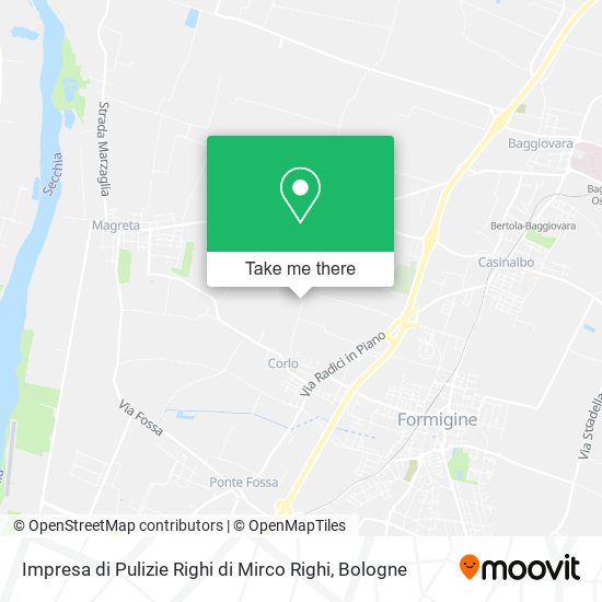 Impresa di Pulizie Righi di Mirco Righi map