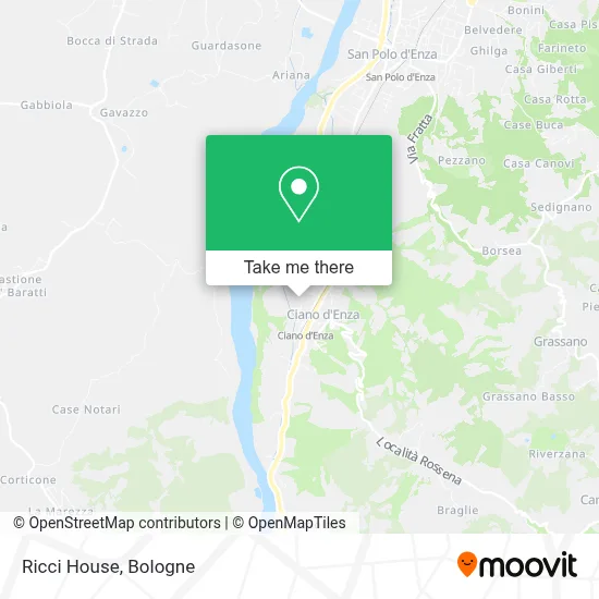 Ricci House map