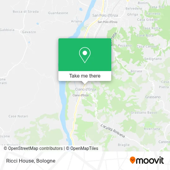 Ricci House map