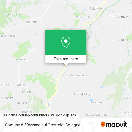 Comune di Vezzano sul Crostolo map