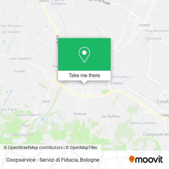 Coopservice - Servizi di Fiducia map