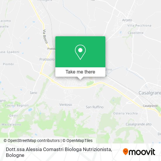 Dott.ssa Alessia Comastri Biologa Nutrizionista map