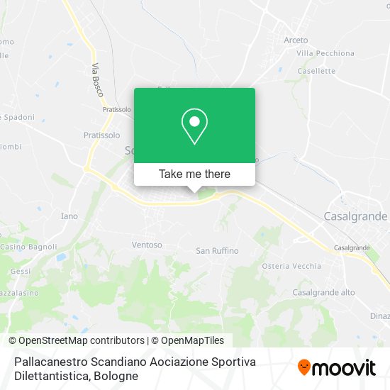 Pallacanestro Scandiano Aociazione Sportiva Dilettantistica map
