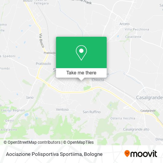 Aociazione Polisportiva Sportiima map