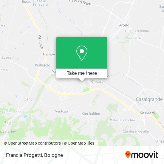 Francia Progetti map