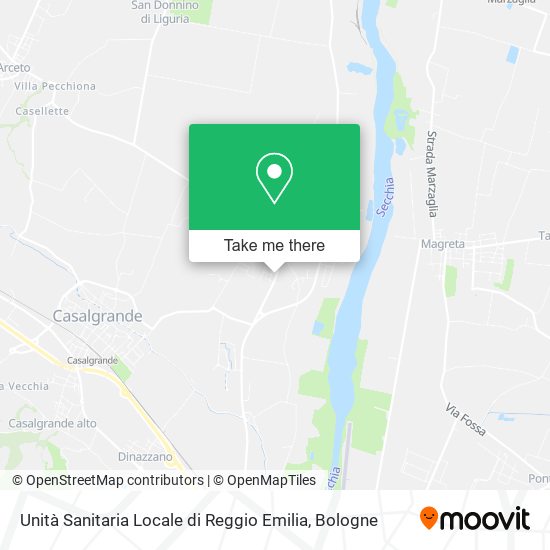 Unità Sanitaria Locale di Reggio Emilia map