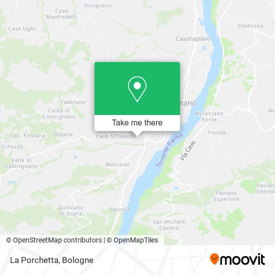La Porchetta map