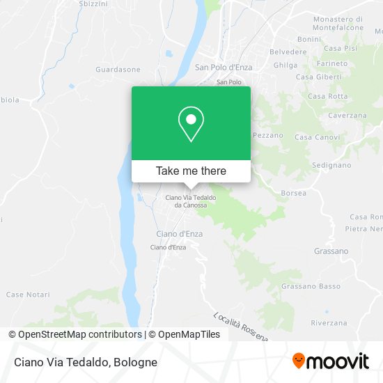 Ciano Via Tedaldo map