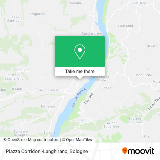 Piazza Corridoni-Langhirano map
