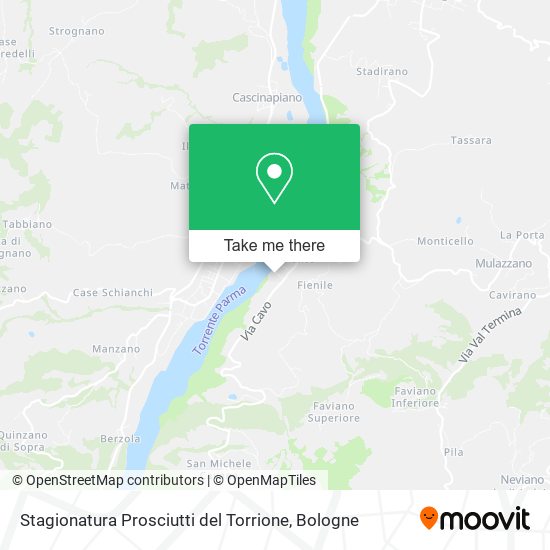 Stagionatura Prosciutti del Torrione map