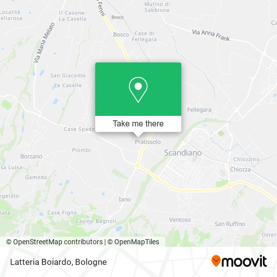 Latteria Boiardo map