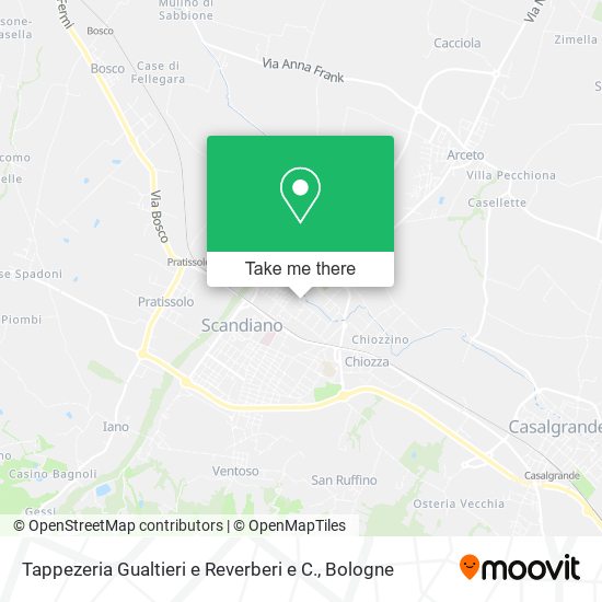 Tappezeria Gualtieri e Reverberi e C. map