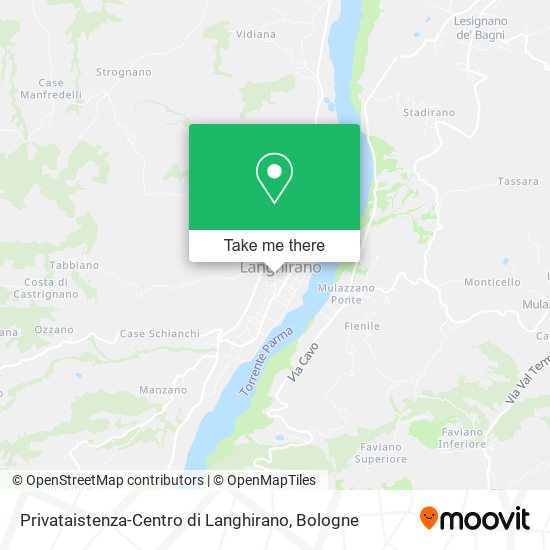 Privataistenza-Centro di Langhirano map