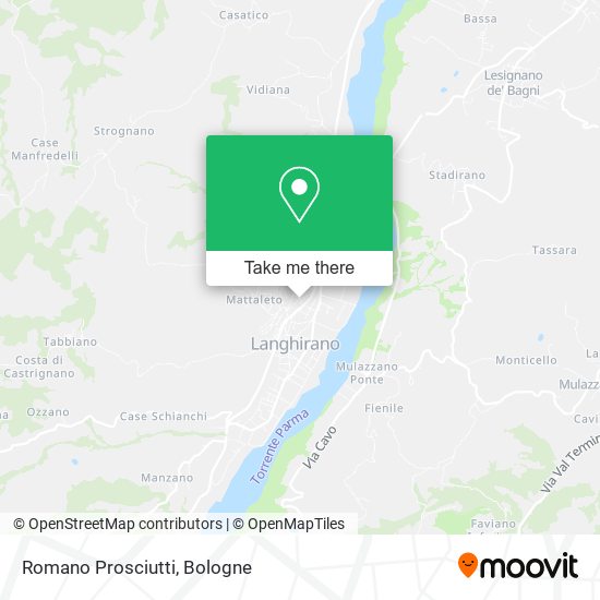 Romano Prosciutti map
