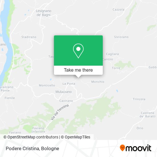 Podere Cristina map