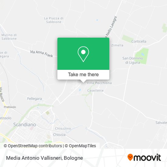 Media Antonio Vallisneri map