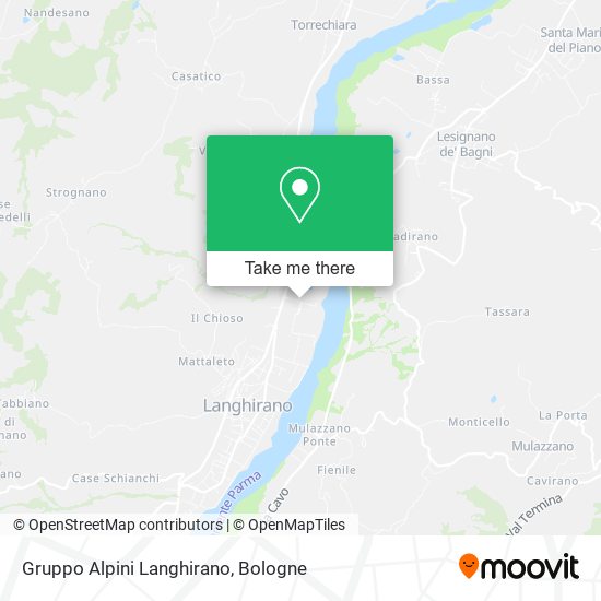 Gruppo Alpini Langhirano map
