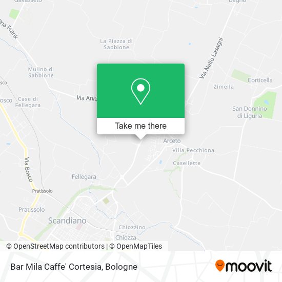 Bar Mila Caffe' Cortesia map