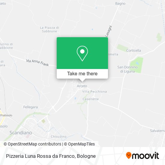 Pizzeria Luna Rossa da Franco map