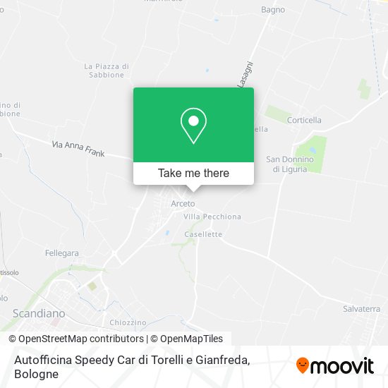 Autofficina Speedy Car di Torelli e Gianfreda map