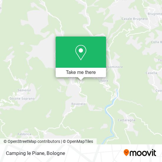 Camping le Piane map