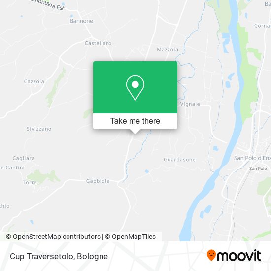 Cup Traversetolo map