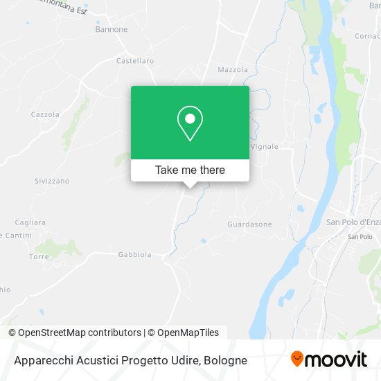 Apparecchi Acustici Progetto Udire map