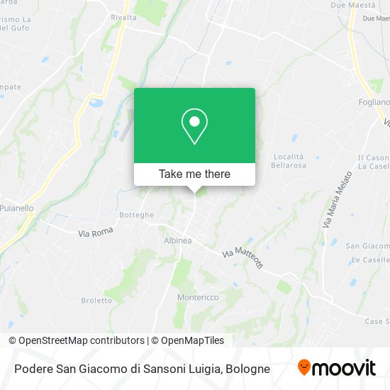 Podere San Giacomo di Sansoni Luigia map