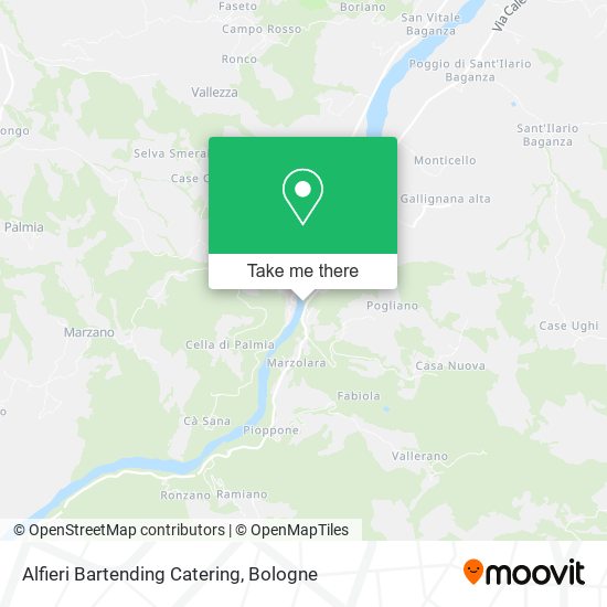 Alfieri Bartending Catering map