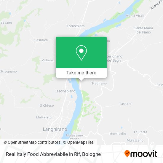 Real Italy Food Abbreviabile in Rif map