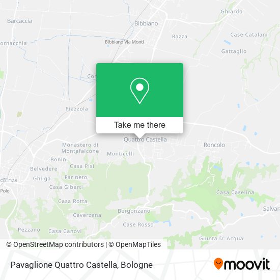 Pavaglione Quattro Castella map
