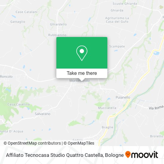 Affiliato Tecnocasa Studio Quattro Castella map
