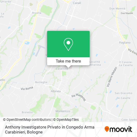 Anthony Investigatore Privato in Congedo Arma Carabinieri map