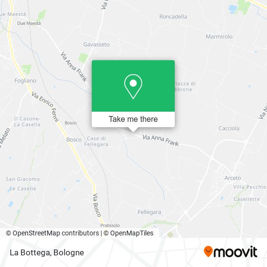 La Bottega map