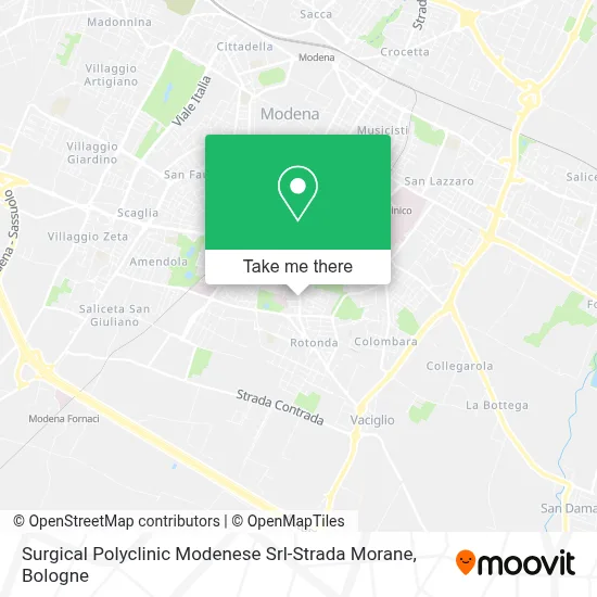 Surgical Polyclinic Modenese Srl-Strada Morane map